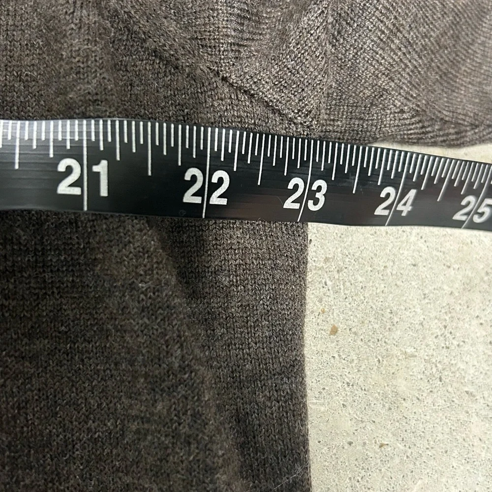 Peter Millar Merino Wool Silk Sweater Quarter Zip Long Sleeve Men’s XL Brown - Picture 7 of 8